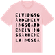 Pink Cotton t-shirt med Elvingsgården ordlek t-shirt
