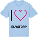 Blue Soul t-shirt med Jag älskar Elvstorp t-shirt stort tryck