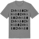 Mid Heather Gray t-shirt med Emmabo ordlek t-shirt