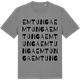 Mid Heather Gray t-shirt med Emtunga ordlek t-shirt