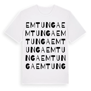 Emtunga ordlek t-shirt – ekologisk bomull t-shirt från Pinshirt