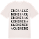 Vintage White t-shirt med Enebacken ordlek t-shirt