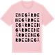 Pink Cotton t-shirt med Enegärde ordlek t-shirt