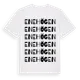 White t-shirt med Enehögen ordlek t-shirt