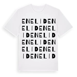 Enelid ordlek t-shirt – ekologisk bomull t-shirt från Pinshirt