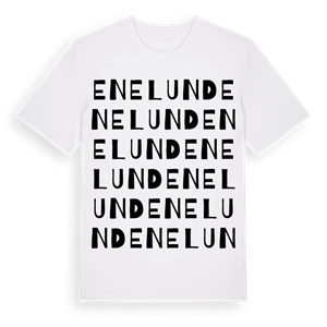 Enelund ordlek t-shirt – ekologisk bomull t-shirt från Pinshirt