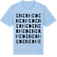 Blue Soul t-shirt med Enerhed ordlek t-shirt