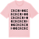 Pink Cotton t-shirt med Enerhogen ordlek t-shirt