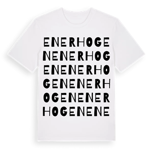 Enerhogen ordlek t-shirt – ekologisk bomull t-shirt från Pinshirt