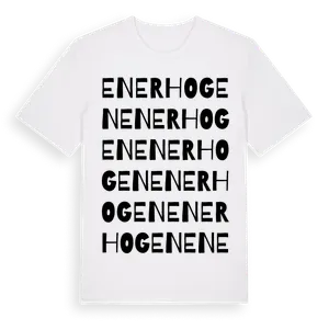 Enerhogen ordlek t-shirt – ekologisk bomull t-shirt från Pinshirt