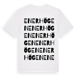 Enerhögen ordlek t-shirt – ekologisk bomull t-shirt från Pinshirt