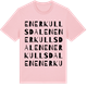 Pink Cotton t-shirt med Enerkullsdalen ordlek t-shirt