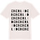 Vintage White t-shirt med Enerliden ordlek t-shirt