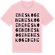 Pink Cotton t-shirt med Eneskogen ordlek t-shirt