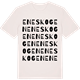 Vintage White t-shirt med Eneskogen ordlek t-shirt