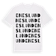 White t-shirt med Eneslund ordlek t-shirt