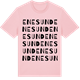 Pink Cotton t-shirt med Enesund ordlek t-shirt