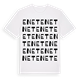 White t-shirt med Enet ordlek t-shirt