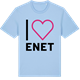 Blue Soul t-shirt med Jag älskar Enet t-shirt stort tryck