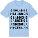 Blue Soul t-shirt med England ordlek t-shirt