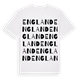 England ordlek t-shirt