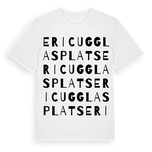 Eric Ugglas plats ordlek t-shirt – ekologisk bomull t-shirt från Pinshirt