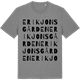Mid Heather Gray t-shirt med Erik Jonsgården ordlek t-shirt