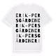 Erik-Persgården ordlek t-shirt
