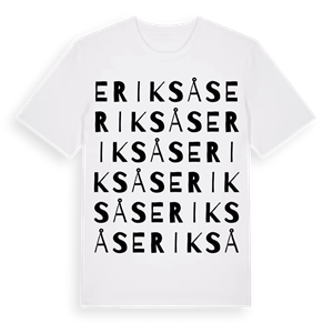 Eriksås ordlek t-shirt – ekologisk bomull t-shirt från Pinshirt