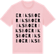 Pink Cotton t-shirt med Eriksbo ordlek t-shirt