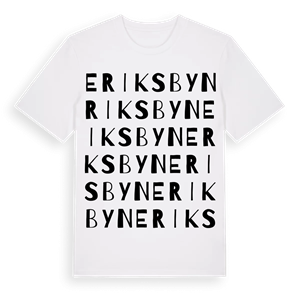 Eriksbyn ordlek t-shirt – ekologisk bomull t-shirt från Pinshirt