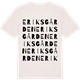 Vintage White t-shirt med Eriksgården ordlek t-shirt
