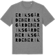 Mid Heather Gray t-shirt med Eriksgården ordlek t-shirt