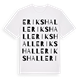 White t-shirt med Erikshall ordlek t-shirt