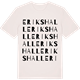 Vintage White t-shirt med Erikshall ordlek t-shirt