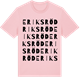 Pink Cotton t-shirt med Eriksröd ordlek t-shirt