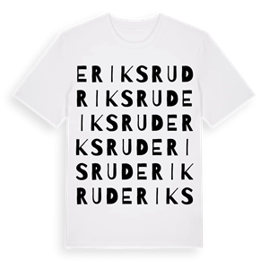 Eriksrud ordlek t-shirt – ekologisk bomull t-shirt från Pinshirt