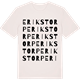Vintage White t-shirt med Erikstorp ordlek t-shirt