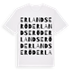 Erlandseröd ordlek t-shirt