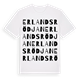 Erlandsrödjan ordlek t-shirt
