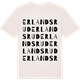 Vintage White t-shirt med Erlandsrud ordlek t-shirt