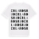 Erlandsrud ordlek t-shirt
