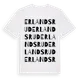 White t-shirt med Erlandsrud ordlek t-shirt