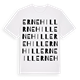 White t-shirt med Ernehill ordlek t-shirt