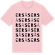 Pink Cotton t-shirt med Ersås ordlek t-shirt