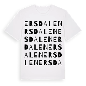 Ersdalen ordlek t-shirt – ekologisk bomull t-shirt från Pinshirt