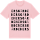 Pink Cotton t-shirt med Ersgården ordlek t-shirt