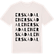 Vintage White t-shirt med Erskadalen ordlek t-shirt