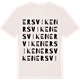 Vintage White t-shirt med Ersviken ordlek t-shirt