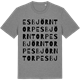 Mid Heather Gray t-shirt med Esbjörntorp ordlek t-shirt
